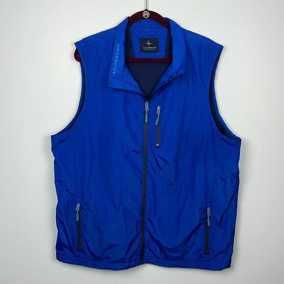 Tailorbyrd men’s fleece lined zip up blue casual performance vest size XL - Picture 1 of 11